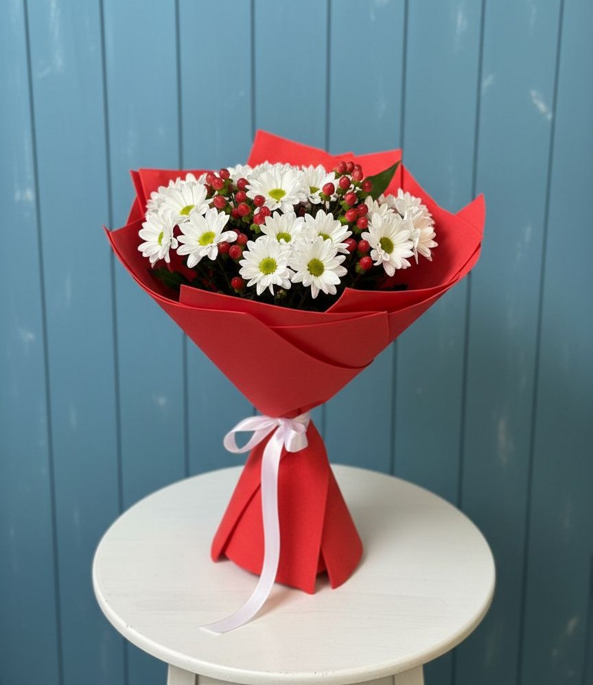 Букет цветов из: Хризантемы в Короче