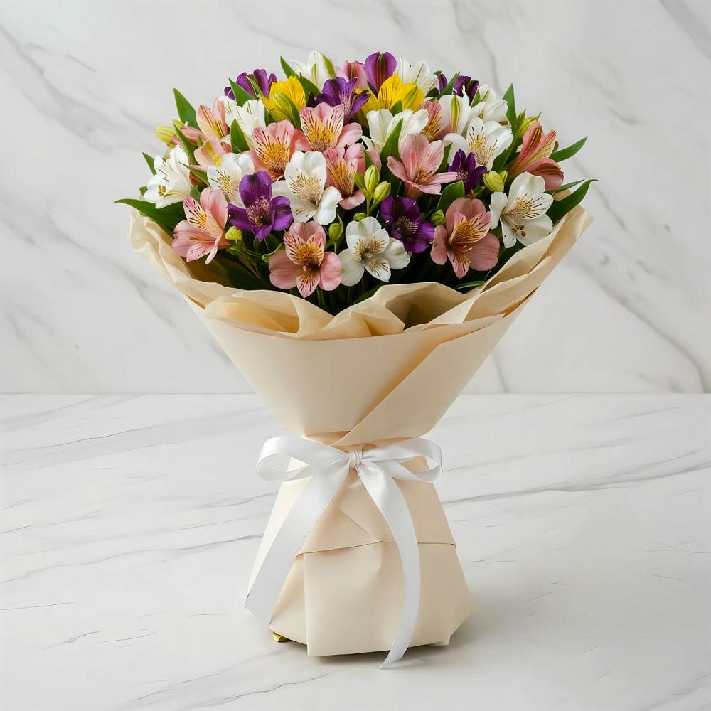 Букет цветов из: Альстромерии в Короче