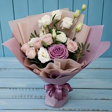 Букет цветов из:  Розы и Лизиантусы в Короче