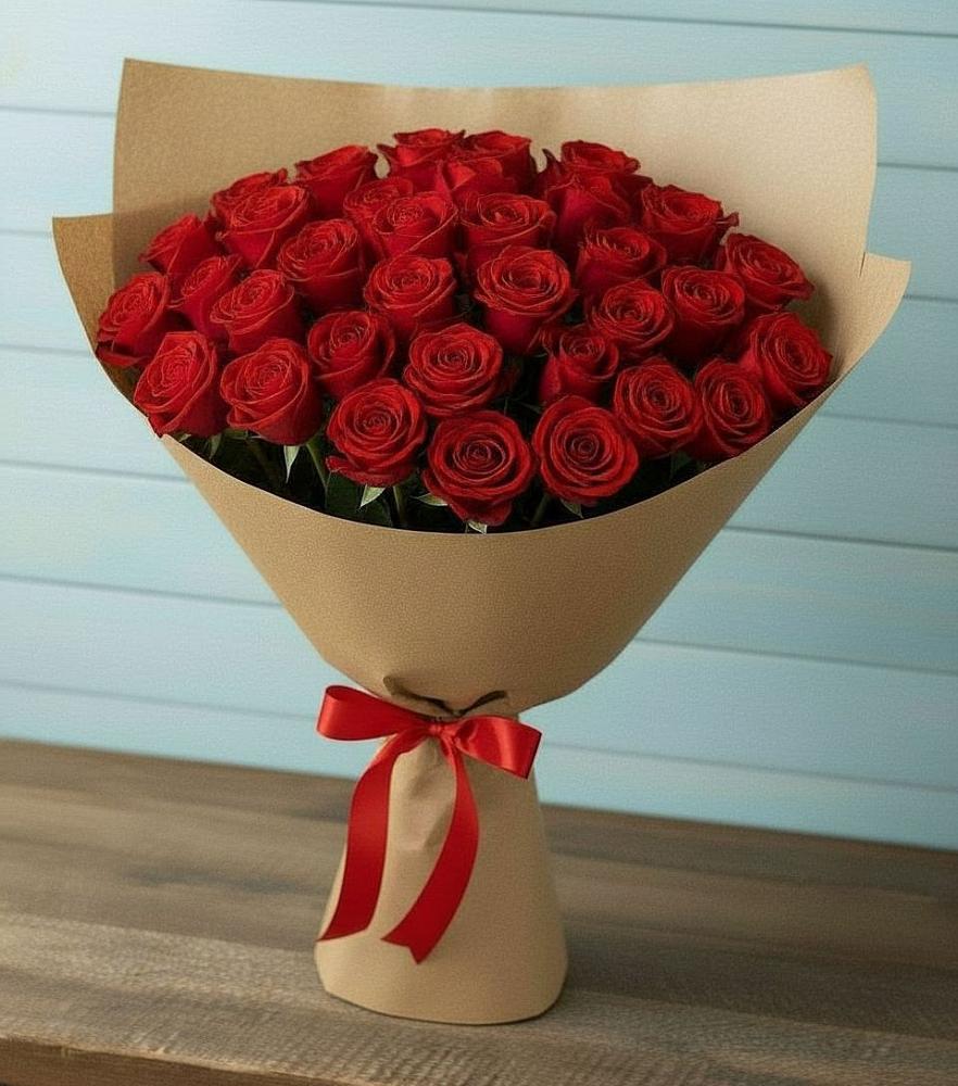 Букет Красные розы Милано в Короче
