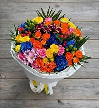 Букет цветов из:  Розы и Хризантемы #REPLACE_PRED# Короче