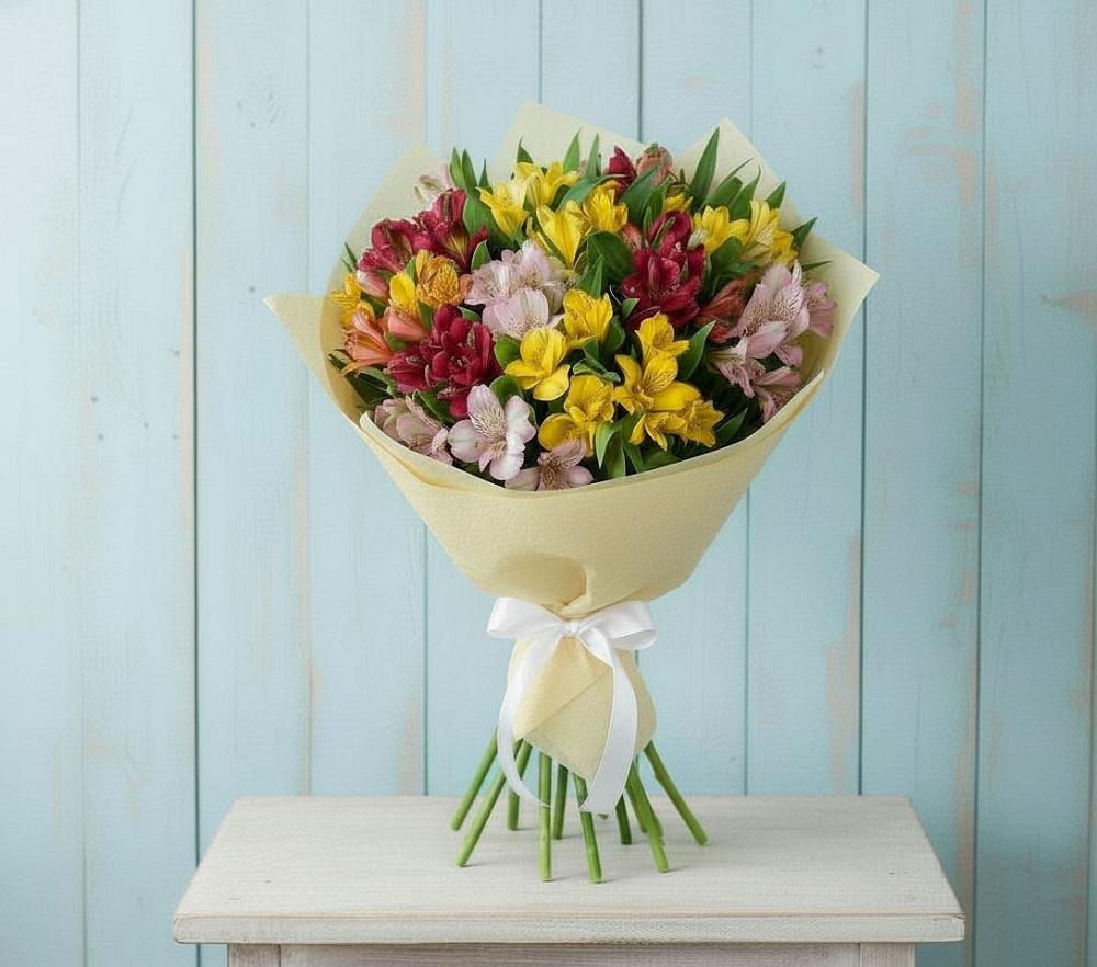 Букет цветов из: Альстромерии в Короче